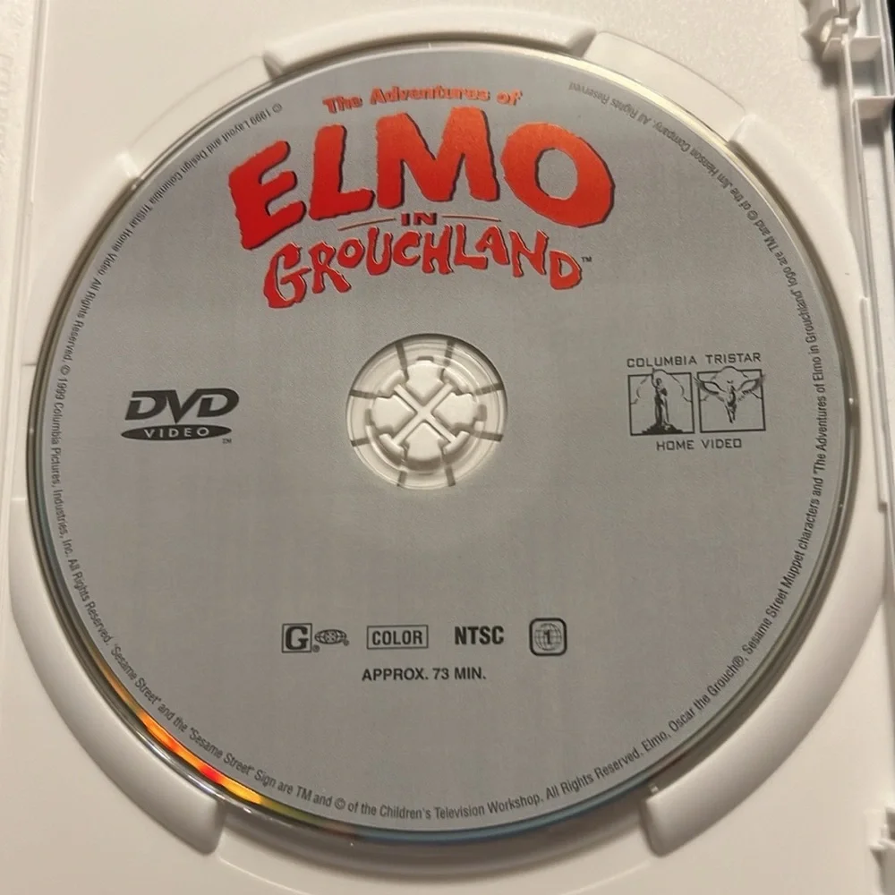 🌞 The Adventures of ELMO in Grouchland Elmo’s 1st movie DVD 73 min Columbia